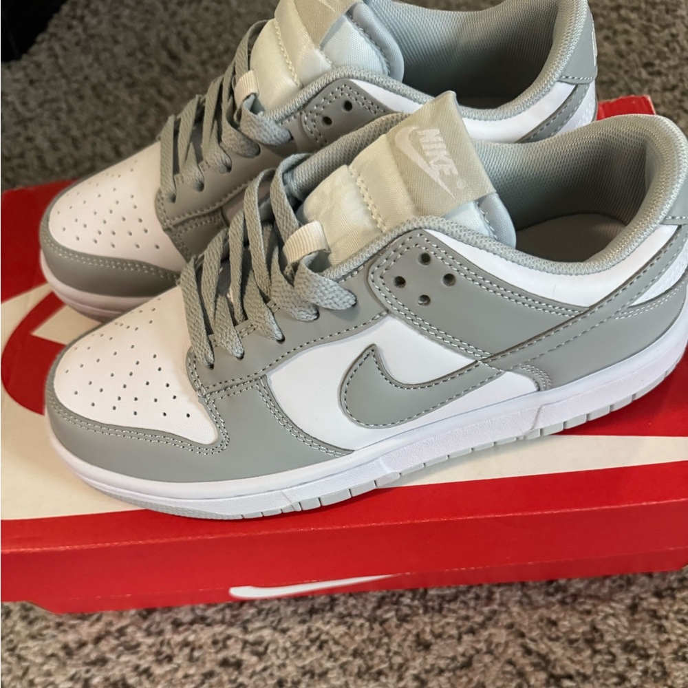 Grey and White dunks brand new